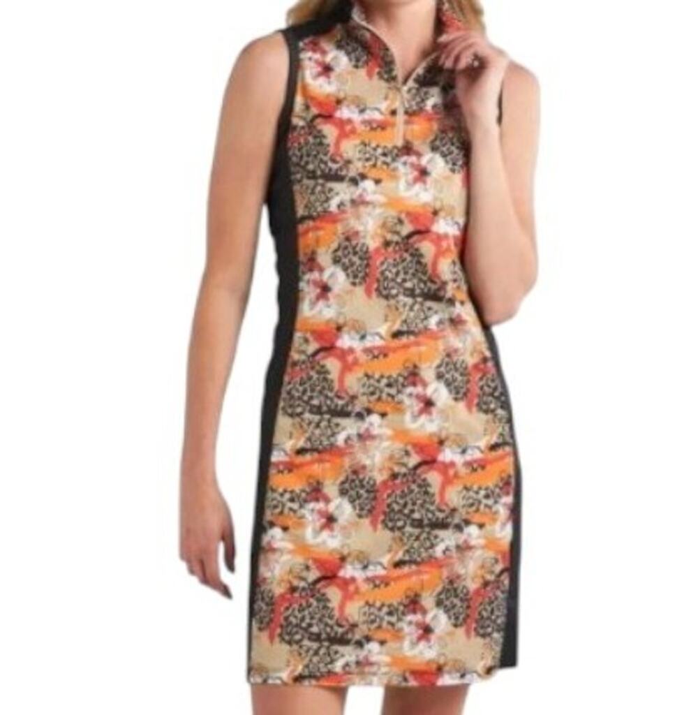 Bermuda Sands Women's Size S Pippa Carmine Golf Dress Quarter Zip Sleeveless